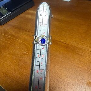 Elegant Silver and Blue Women's Toe Ring